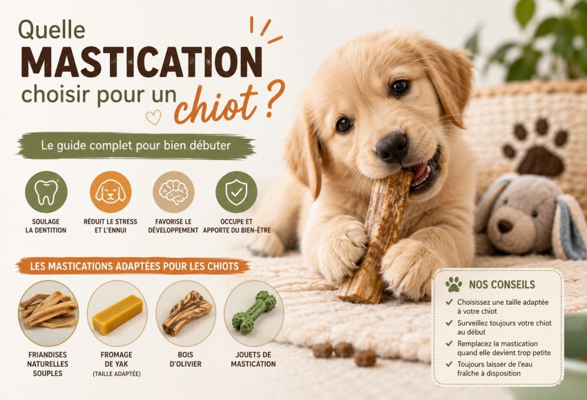 Quelle mastication choisir pour un chiot ? Guide complet